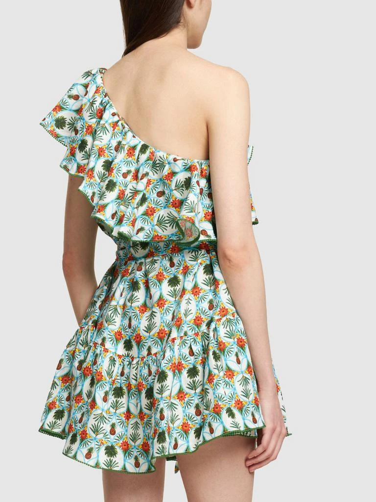 Borgo de Nor Pietra Ruffled Linen Mini Dress 2