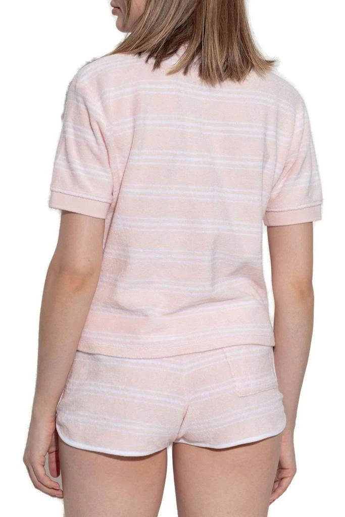 Sporty & Rich Sporty & Rich Striped Short-Sleeved Polo Top 3
