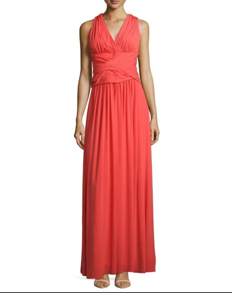 Halston Heritage Halston Heritage - Jersey Cross Back Maxi Dress