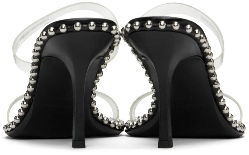 Alexander Wang Black Nova 85 Strappy PVC Heeled Sandals 2