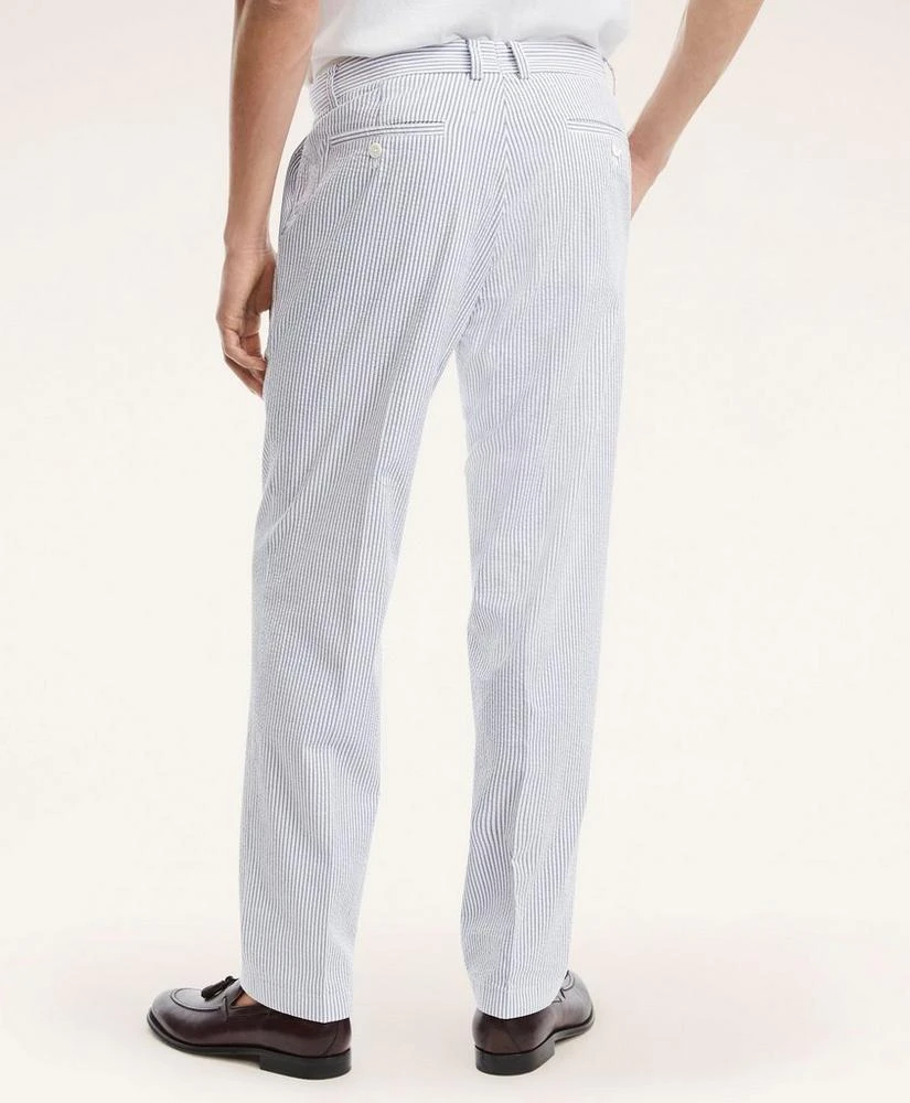 Brooks Brothers Milano Slim-Fit Cotton Seersucker Stripe Pants 4