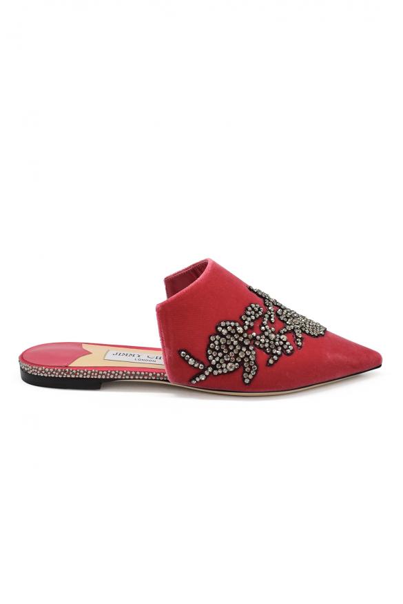 Jimmy Choo Sand leather Vivi 65 mules - Slippers - BeyondStyle