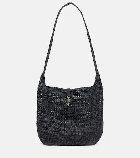 Yves Saint Laurent Le 5 à 7 Medium raffia shoulder bag 1