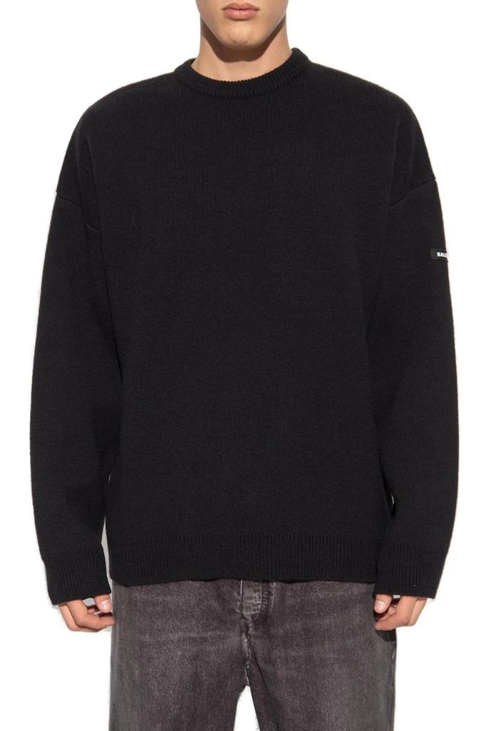 Balenciaga Balenciaga Logo Patch Knitted Jumper 2