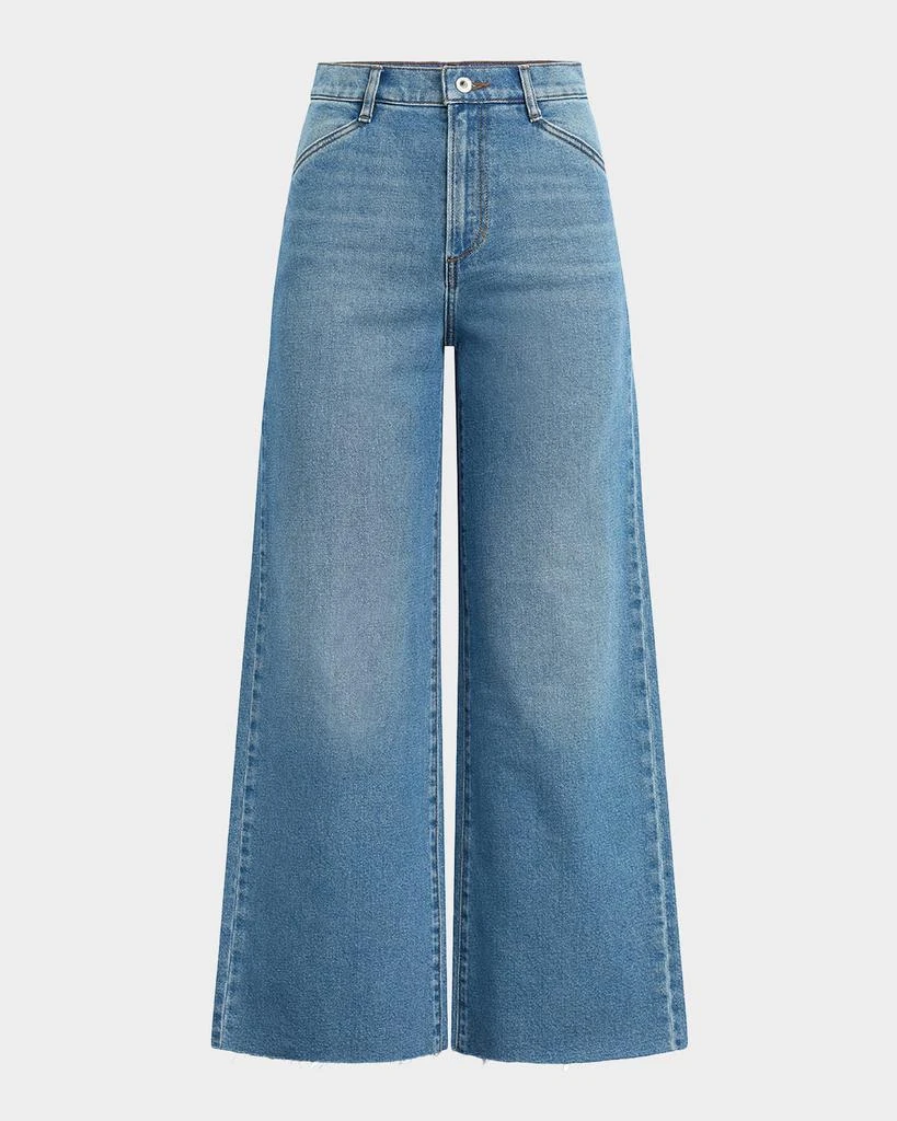Favorite Daughter The Mischa Shortie High-Rise Wide-Leg Jeans