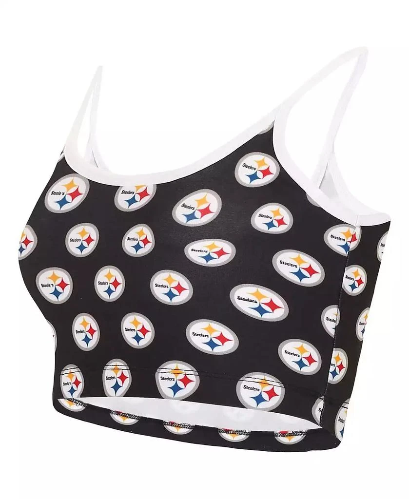 Concepts Sport Women's Black Pittsburgh Steelers Gauge Lounge Bralette 2