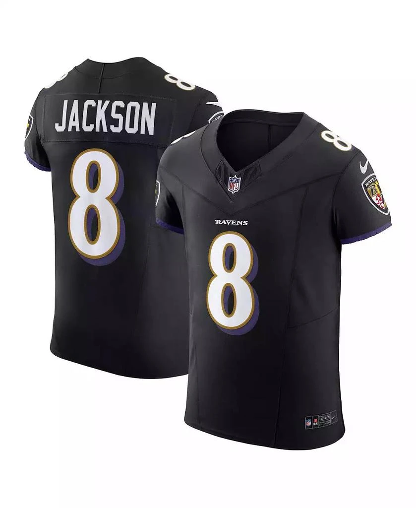 NIKE Men's Lamar Jackson Black Baltimore Ravens Alternate Vapor F.U.S.E. Elite Jersey 1