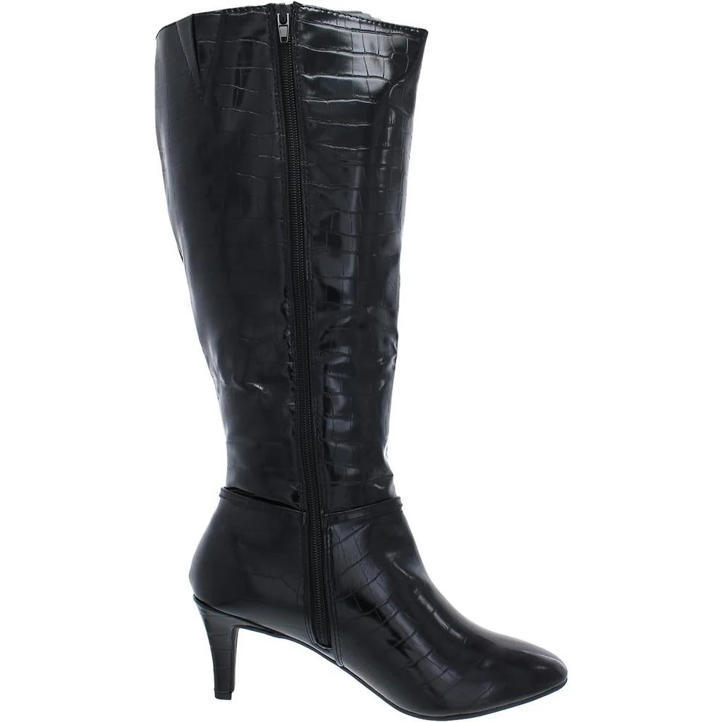 Karen Scott Hanna Womens Faux Leather Tall Knee-High Boots 3