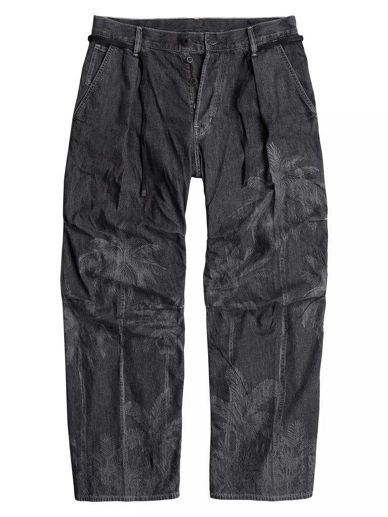 G-Star RAW Pleated Wide-Leg Denim Pants