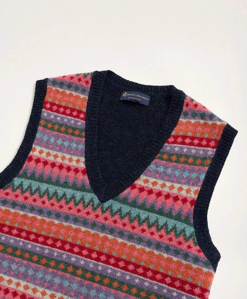 Brooks Brothers Fair Isle Sweater Vest 2