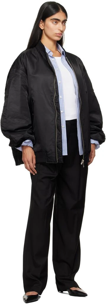 The Frankie Shop Black Astra Bomber Jacket 5