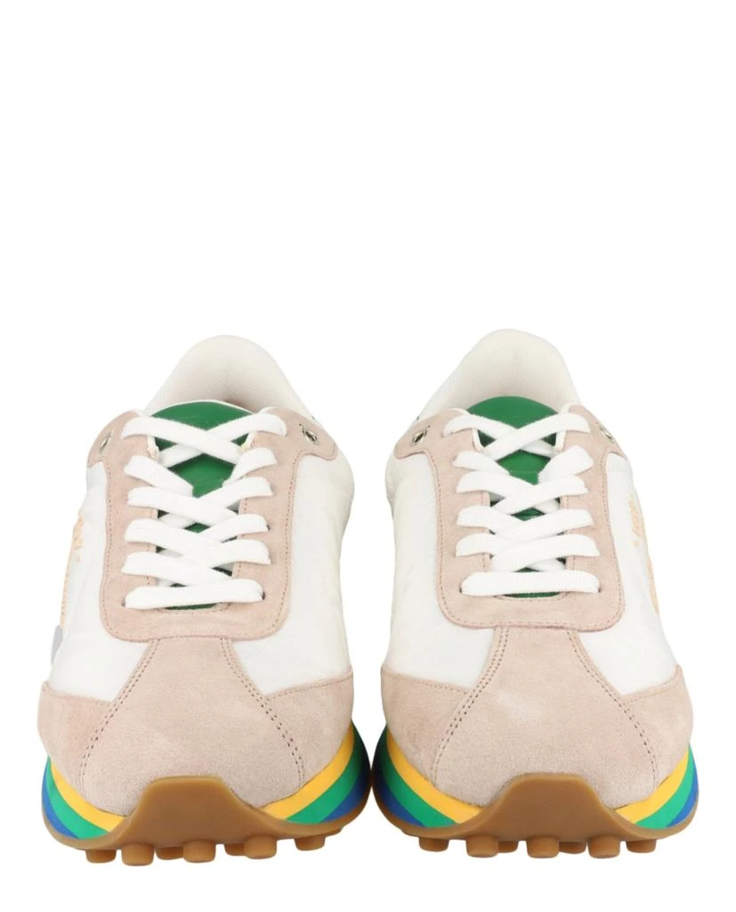 Salvatore Ferragamo Iggy Mixed Media Sneakers 5