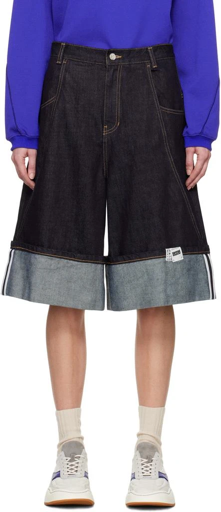 ADER error Indigo Contrast Denim Shorts 1