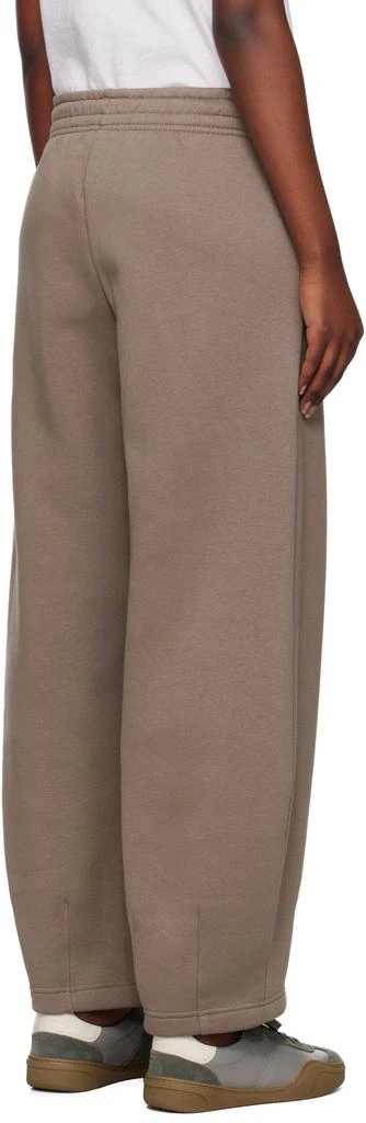 NIKE Taupe Mid-Rise Oversized Tapered Sweatpants 3