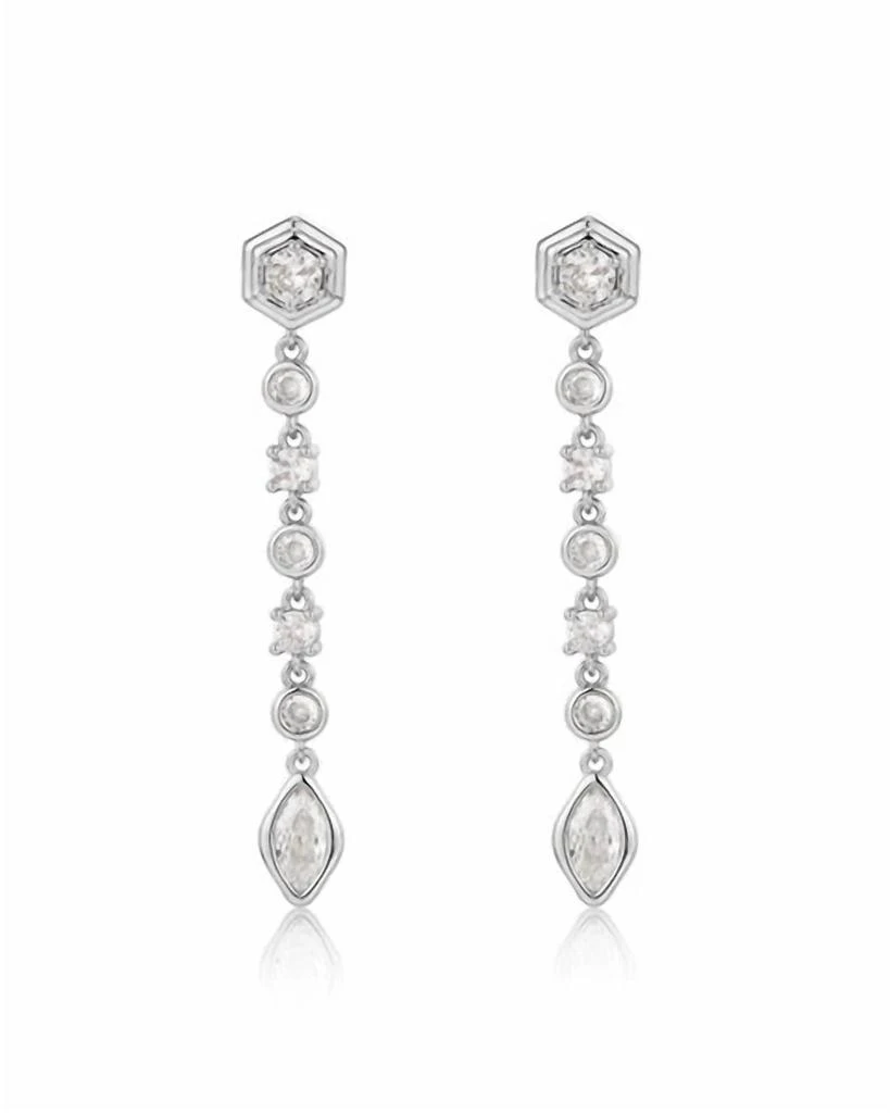 Luv AJ Luv Aj - Women's Stellar Bezel Drop Studs 1