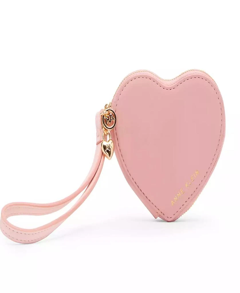 Anne Klein Mini Heart Zip Case Wallet