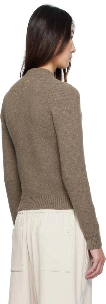 Magda Butrym Beige Classic Round-Neck Cardigan 3