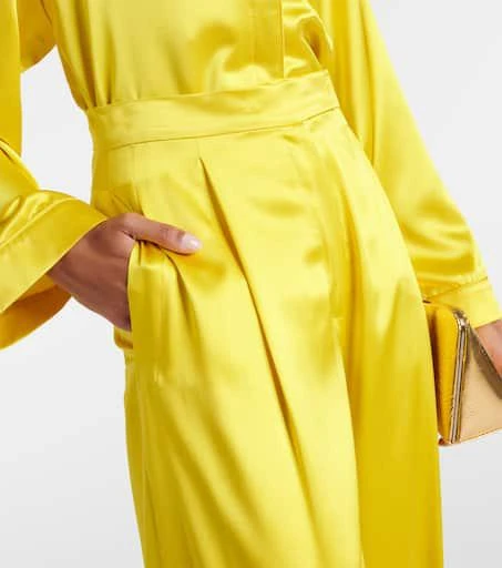 Max Mara Elegante Fiesta silk wide-leg pants 4