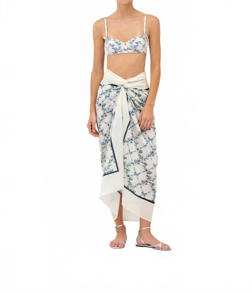 Agua by Agua Bendita Lavanda Gloriosa Pareo In Neutral/blue