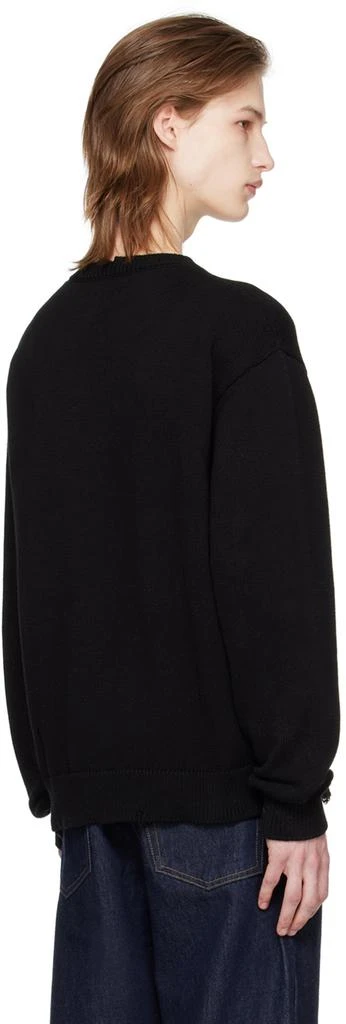 Re/Done Black Thrashed Sweater 3
