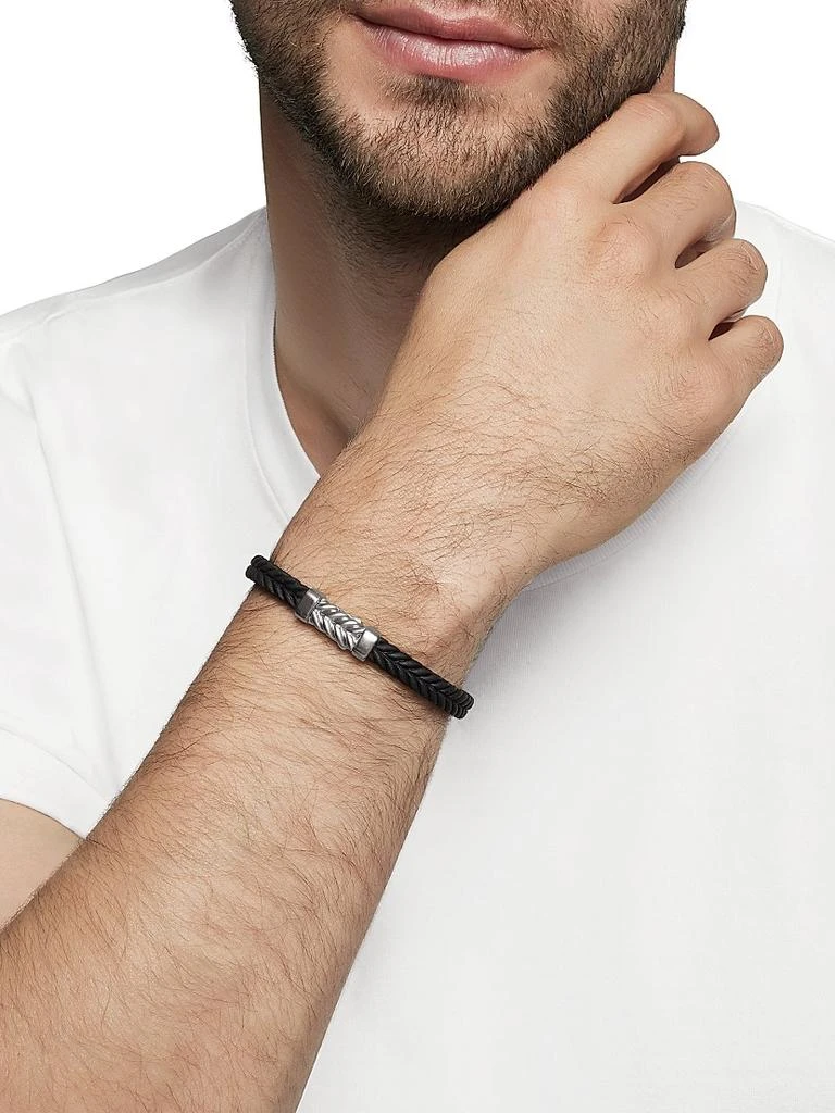 David Yurman Chevron Rubber Bracelet 7