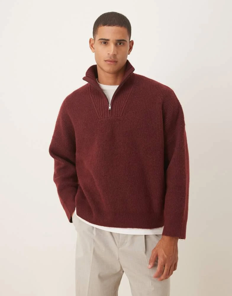 Burgundy Asos Oversized Jumper Shop ASOS DESIGN Super Oversized