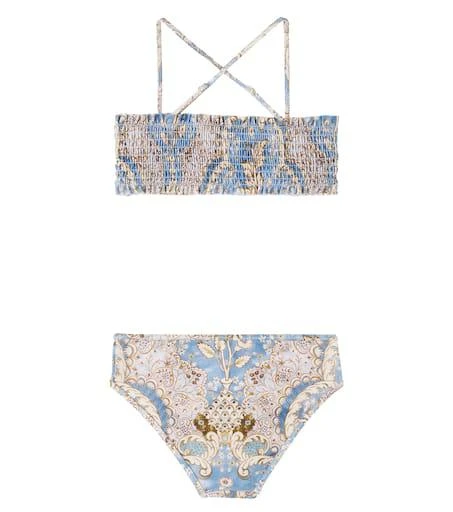 Zimmermann Printed shirred bikini 3