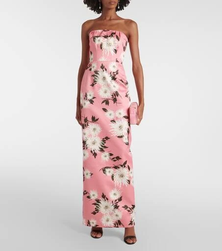 Emilia Wickstead Emine floral taffeta faille gown 2