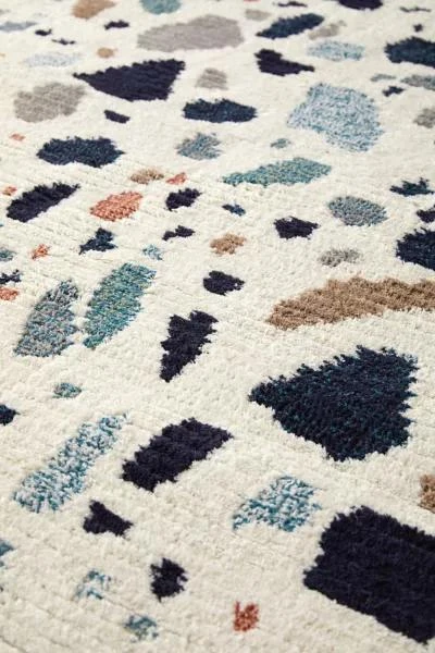 Urban Outfitters Terrazzo Fringe Shag Rug 3