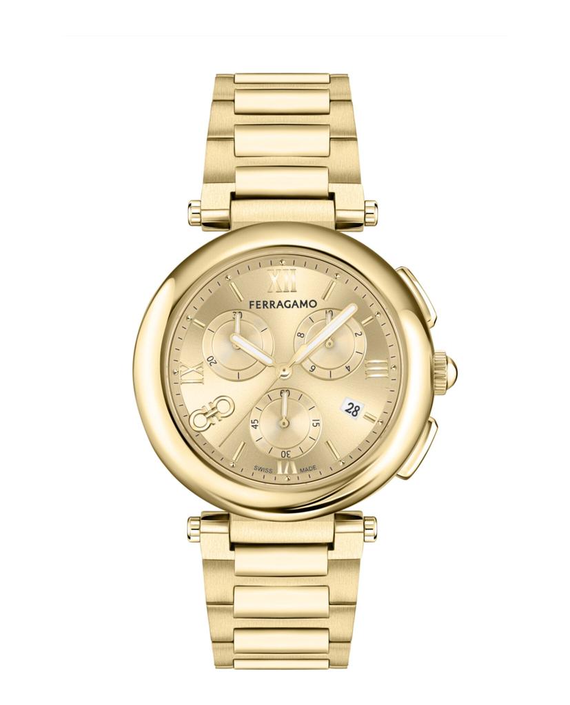稀少 Ferragamo(フェラガモ) Legacy Chronograph Ladies Watch Ferragamo Legacy Two-tone Bracelet Watch - 16FPCA