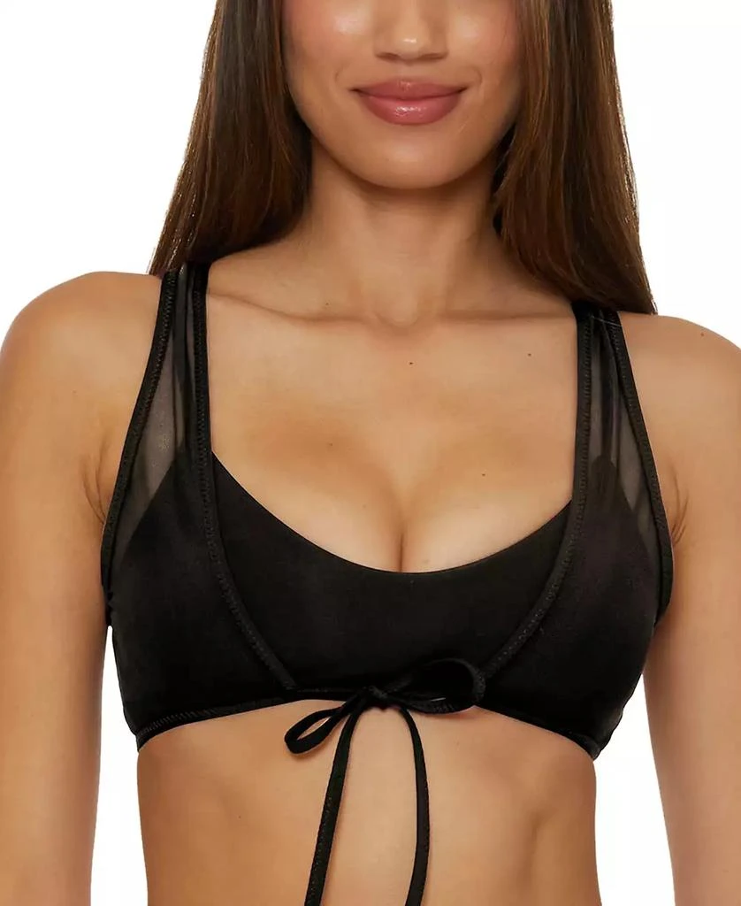 Becca Women's Muse Mesh-Overlay Multi-Way Bralette Bikini Top 3