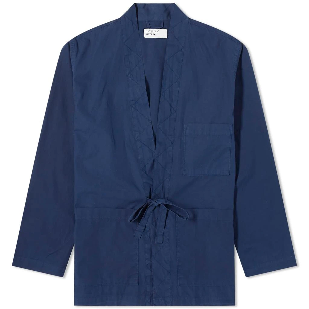 Universal Works Universal Works Organic Poplin Tie Front Jacket 1