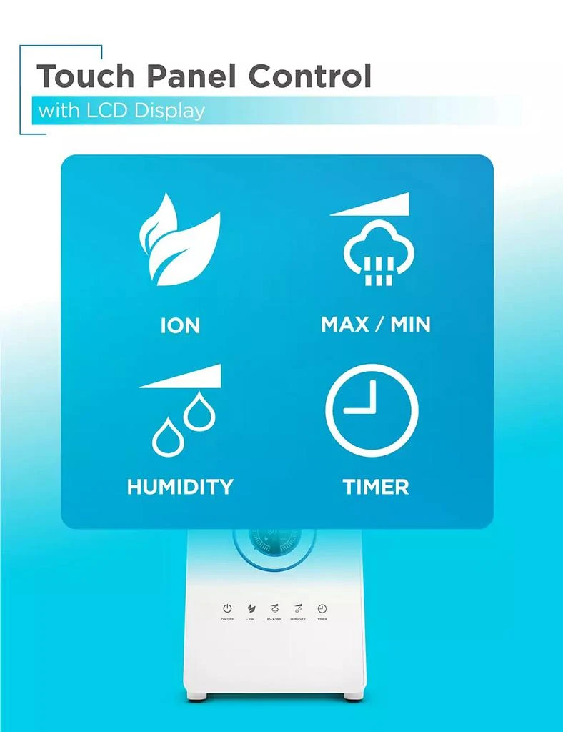 Black & Decker 5.5L Ultrasonic Humidifier Dual Outlets - White 2
