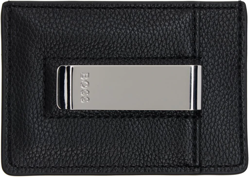 Hugo Boss Black Faux-Leather Money Clip Card Holder 2