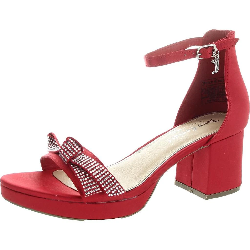 Juicy Couture Nelly Womens Ankle Strap Open Toe Block Heel 15