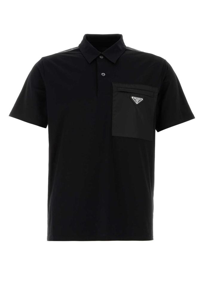 トップス PRADA SPORT Logo Stretch Polo Shirt Prada Stretch Cotton Polo Shirt with Nylon Details | Saks