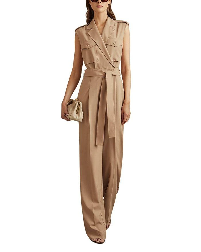 REISS Luisa Belted Jumpsuit 1