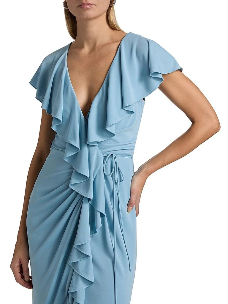Cinq à Sept Malak Ruffle Wrap Dress 6
