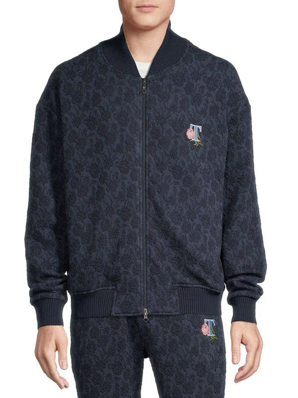 TWENTY MONTREAL Jacquard Knit Bomber Jacket 1