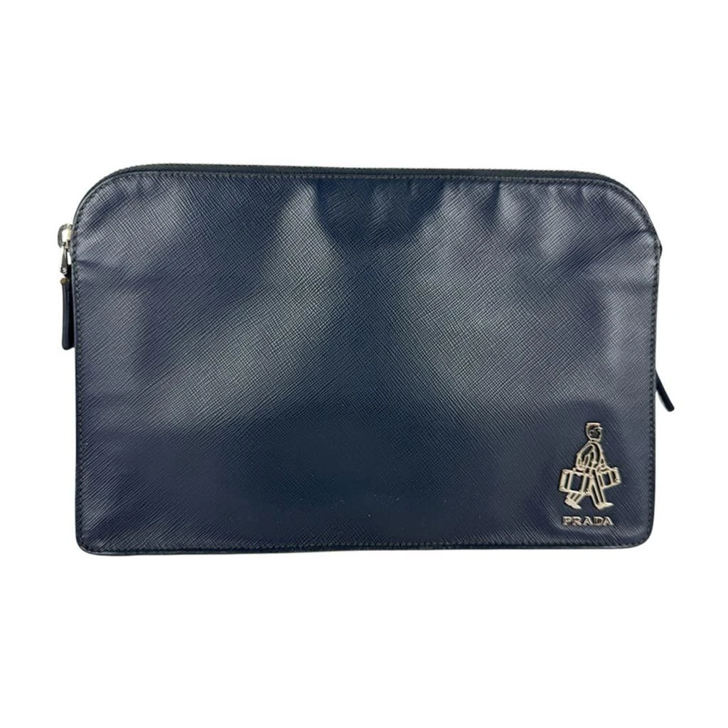 Prada Leather Clutch Bag (Pre-Owned)