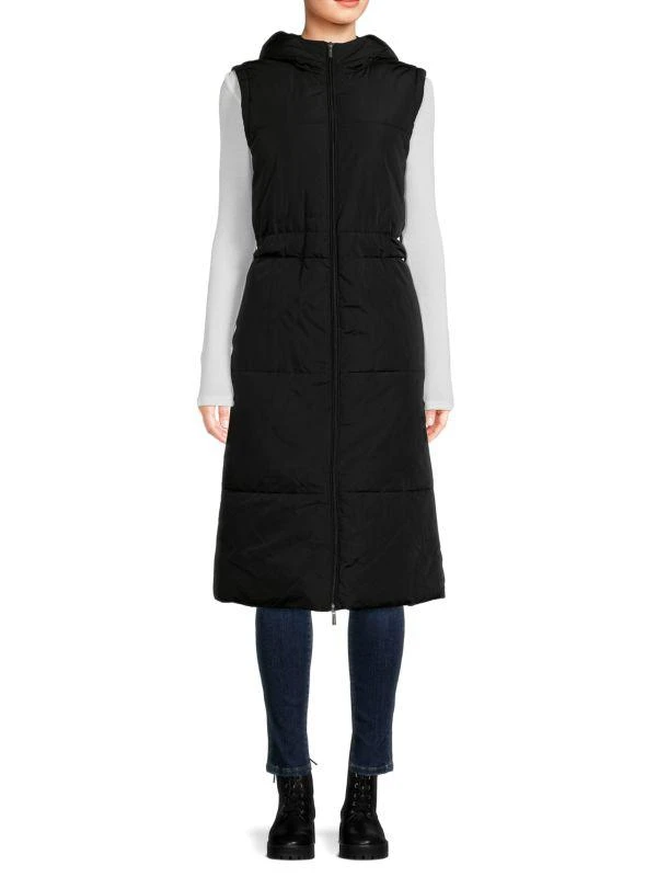 Calvin Klein Hooded Longline Puffer Vest 1