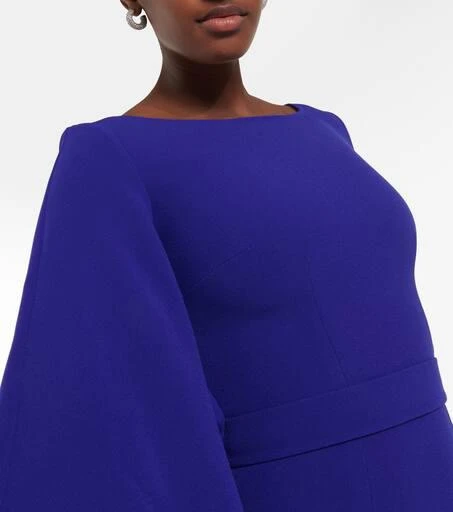 Safiyaa Boat N Flared belted maxi dress 4