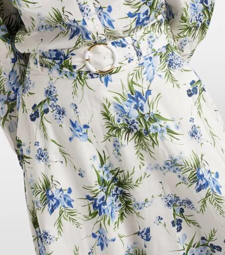 VERONICA BEARD Arwen floral cotton midi skirt 4