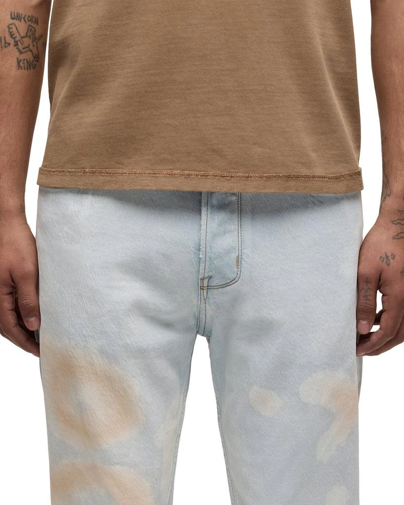 Hudson Wes Classic Straight Fit Jeans in Bleached Cloud 5