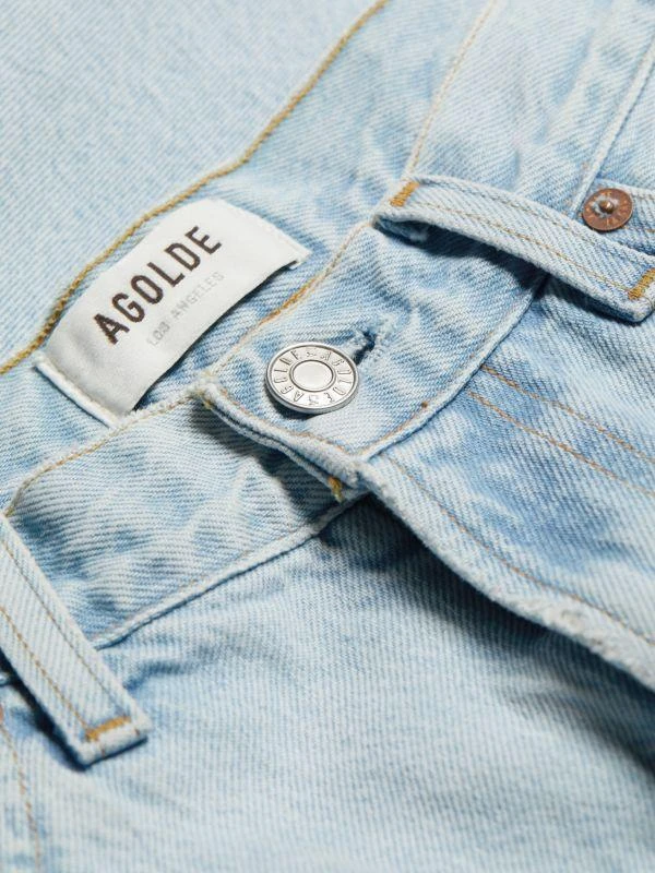 AGOLDE Vida Denim High-Rise Split Jean Shorts 5