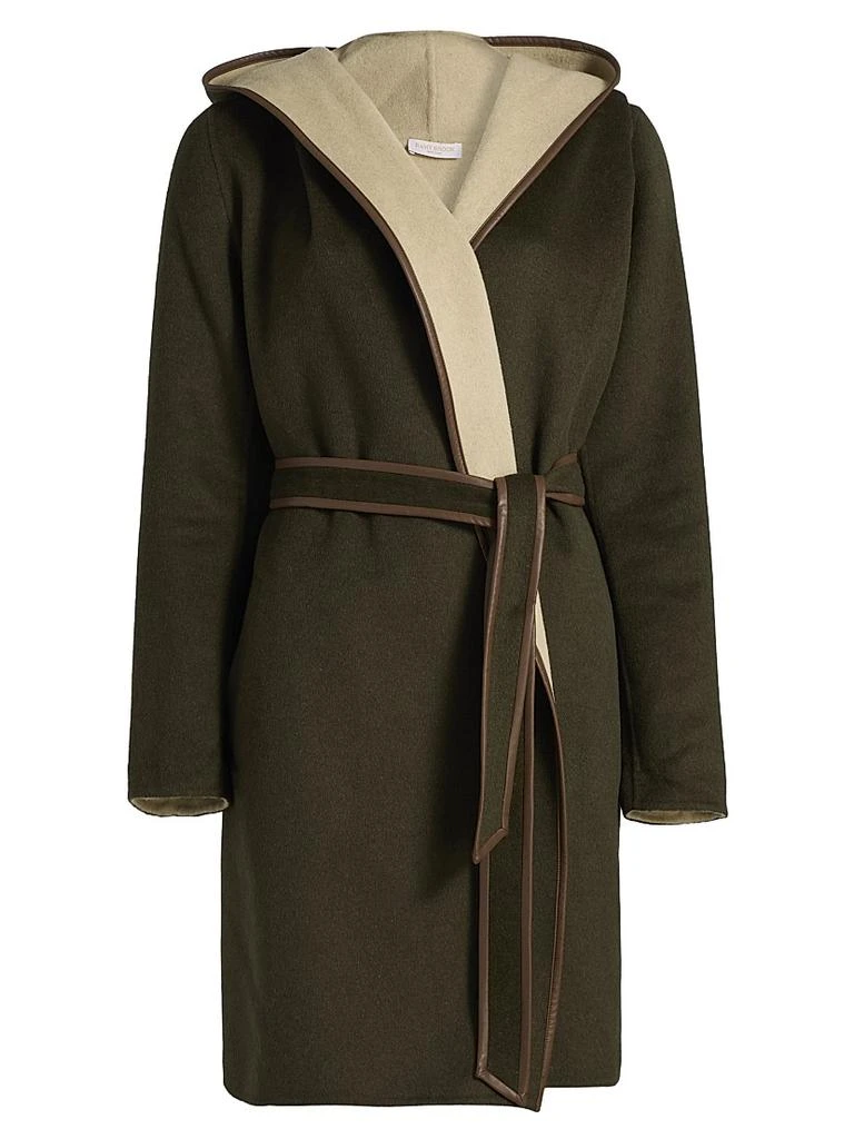 Ramy Brook Joan Wool-Blend Hooded Wrap Coat 1