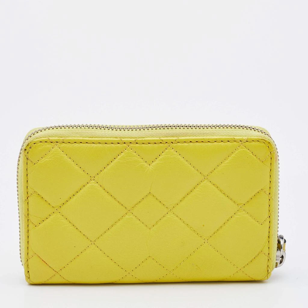 Marc Jacobs Marc by Marc Jacobs Yellow Quilted Leather Zip Around Wallet 4