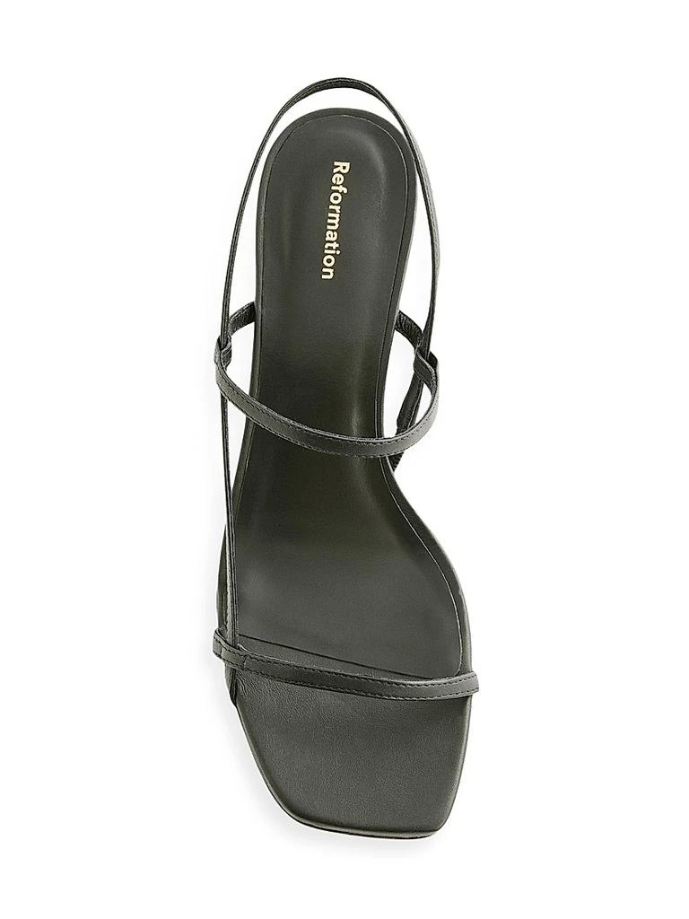 Reformation Serenity Bare 50MM Leather Slingback Sandals 3