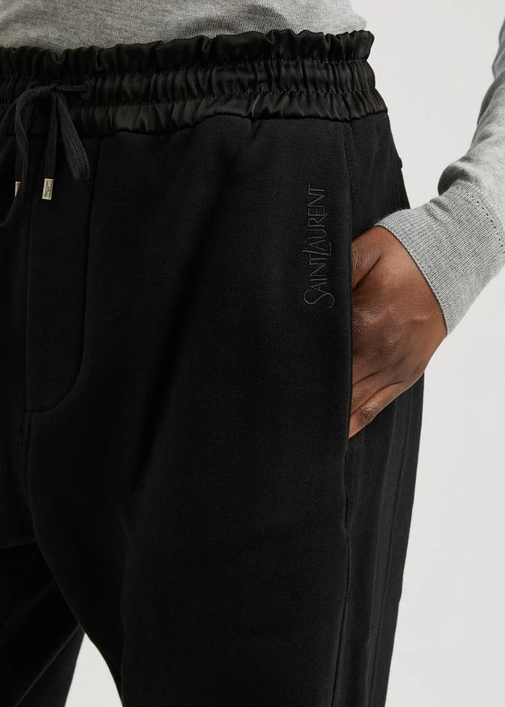 Yves Saint Laurent Logo straight-leg cotton sweatpants 5