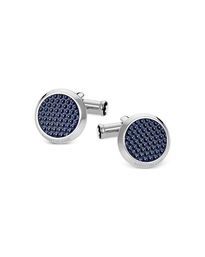 MontBlanc Lacquer Inlay Round Cufflinks
